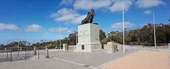 Memorial to ANZAC Desert Mounted Corp at Mt Clarence.