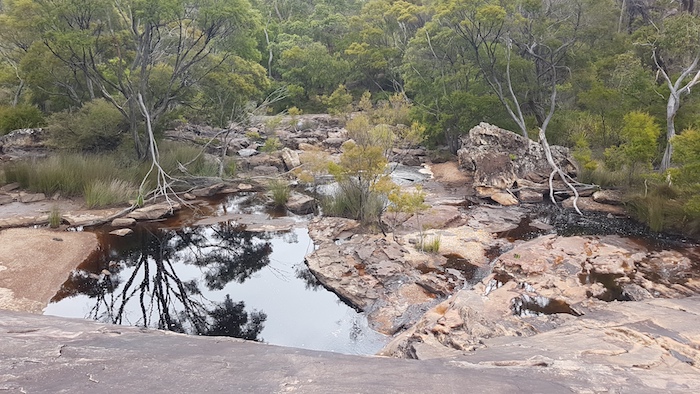 Looking down the Falls.
