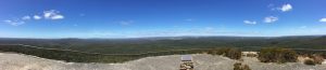 Atop Mt Frankland looking south.
