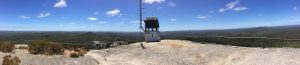 Fire watchers' hut at Mount Frankland.