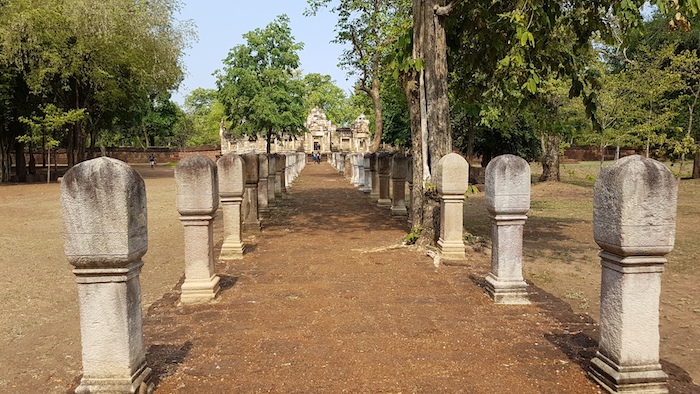 The processional pathway to the temple.