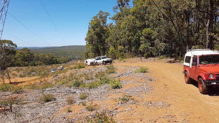 Along power line track near Marrinup.