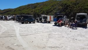 Relaxing at Boat Harbour Beach.