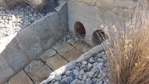 Outlet to the main dam.