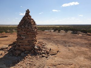 Cairn at the top of Beringbooding Rock.