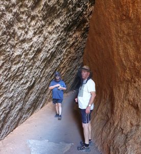 Mike and Jeff inside Montys Pass.