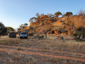 Aaron's camp at Mindebooka.