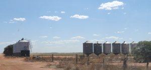 On farm grain silos.
