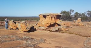 Brian at some fine examples of holoclasty at Weowanie.
