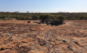 Overlooking Hunt's Tank at Weowanie Rock.