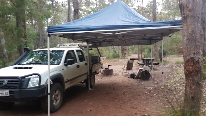 Chapman Pool campsite.