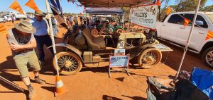 Greg and Aaron check out a Ford Model T Speedster 1918.