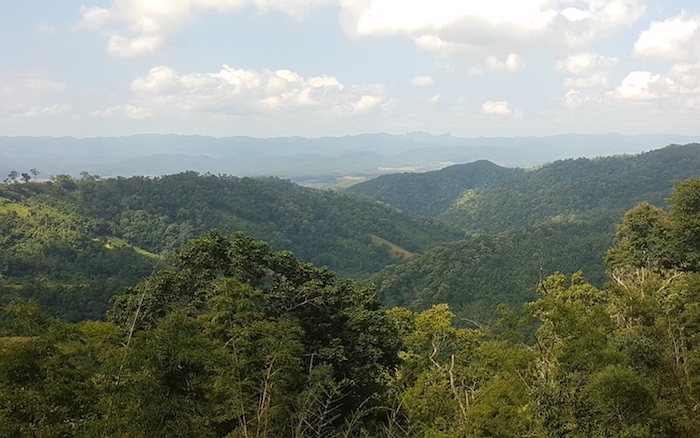 Looking over the Taksin Maharat National Park along the highway to Mae Sot.