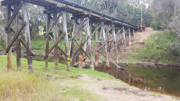 Disused railway bridge at Nannup.