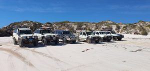 At the end of Wedge Beach.