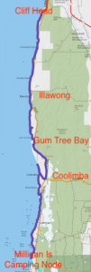 Milligan Island to Cliff Head