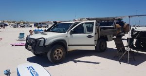 Rodeo on the beach at Wedge.