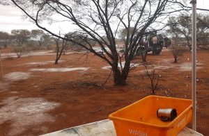 Start of the rain event.