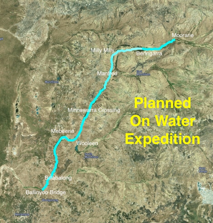 Planned on water expedition.