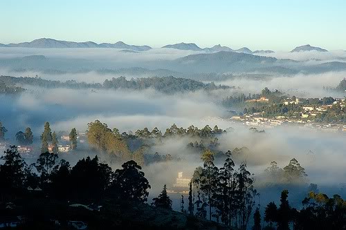 Ooty in the clouds.
