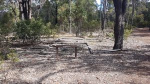 Remains of the shower block.