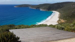 Hang glider launch point at Shelley Beach.