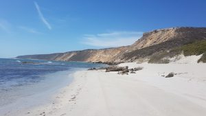 End of the beach.