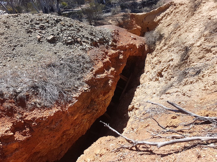 A shaft at the Prince of Wales mine.
