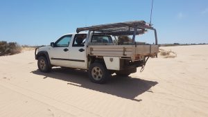 Kim’s rodeo on the Horrocks dunes.