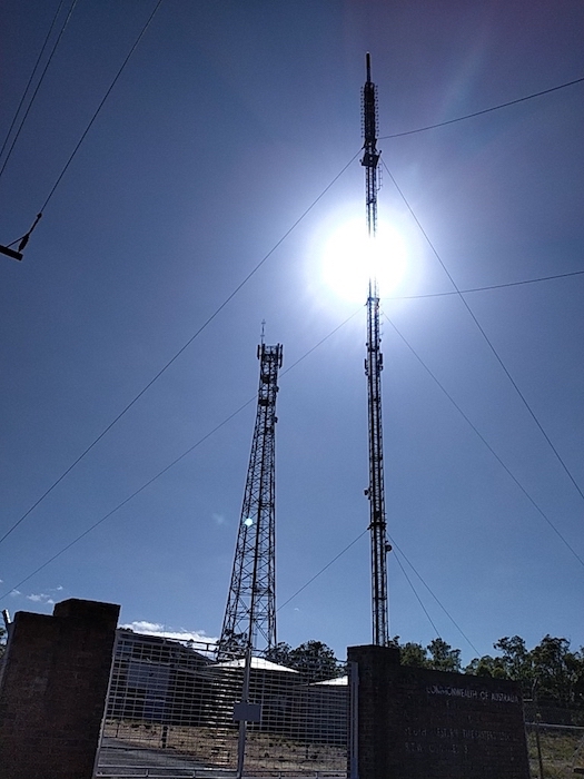Television mast at Pile/River Road.