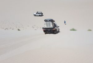 Tony and Cherry in their Navara.