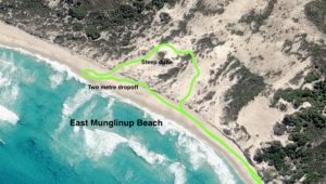 EAST MUNGLINUP BEACH DROPOFF AND TURN AROUND