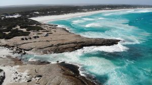 The flat rocks at East Munglinup were a good spot for lunch.