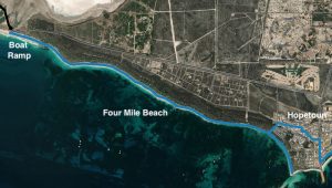 FROM BOAT RAMP TO HOPETOUN ALONG FOUR MILE BEACH