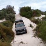 Descending sand dune to Thirteen Mile Beach.