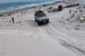 Aaron in his Patrol.