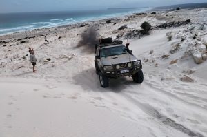 Coming off Thirteen Mile Beach to get around Butty Head.