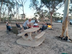 Our campfire at The Breakaways.