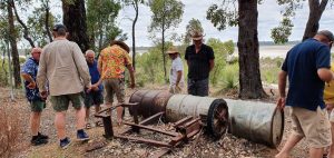 After lots of discussion and inspection of this implement its use is still unknown