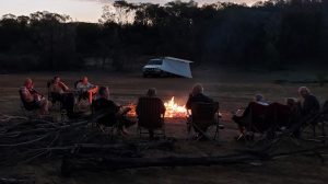 Campfire at Moir Rock.