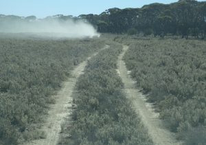Track through Lake Sharp.