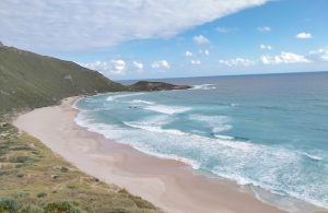 Beach in front of Conspicuous Cliffs.