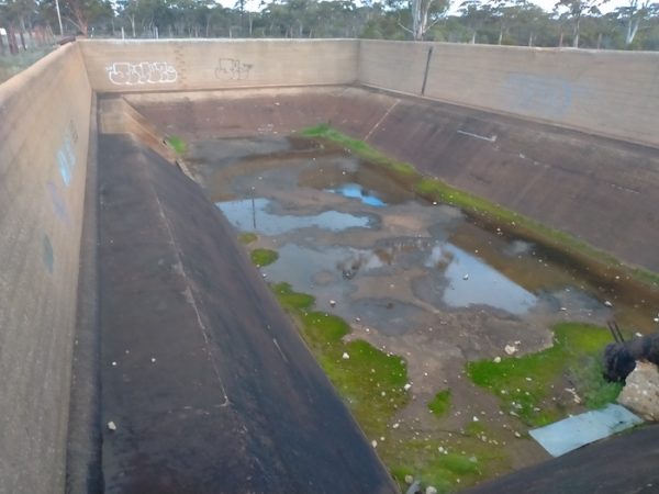 Water has to be pumped from a pool or tank such as this. It can’t be pumped from a pipe to increase pressure.