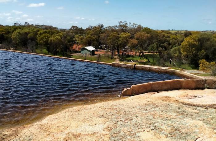 Toapin Weir was built in 1912 and extended in 1935.