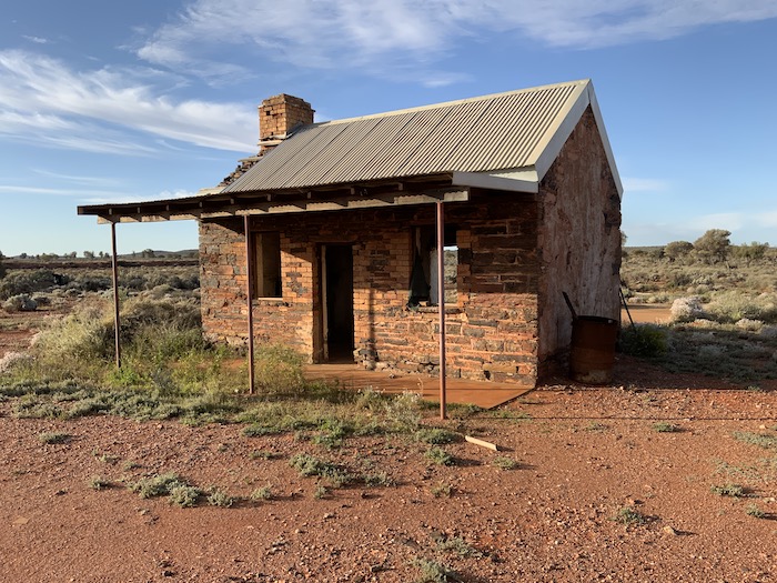 Abandoned house at Edjudina. It was re-roofed by a local mining company in recent times and used as an office.