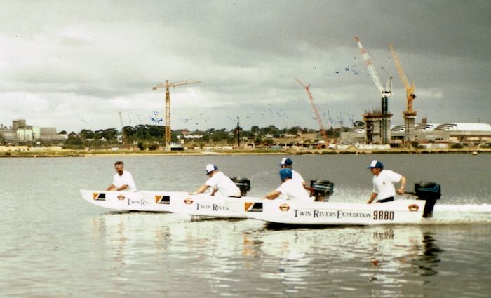 Keeping in formation is not as easy as it looks.