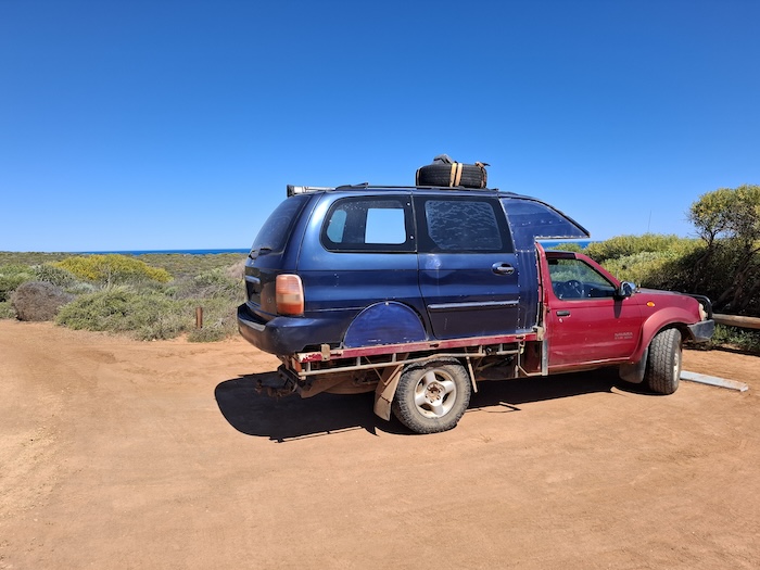 In the carpark at Pot Alley