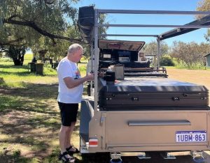 Coffee break at Fig Tree Crossing.