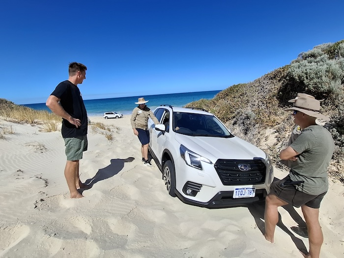 Getting Neil un-bogged.