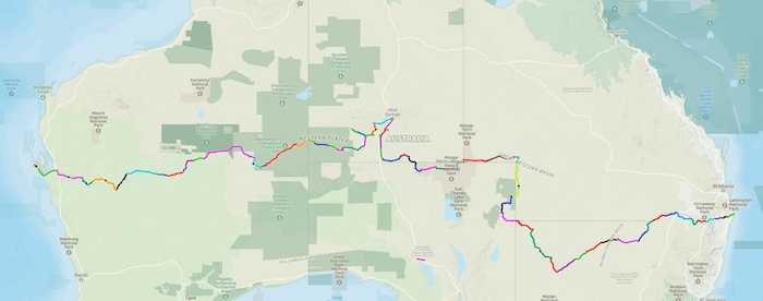 across australia route